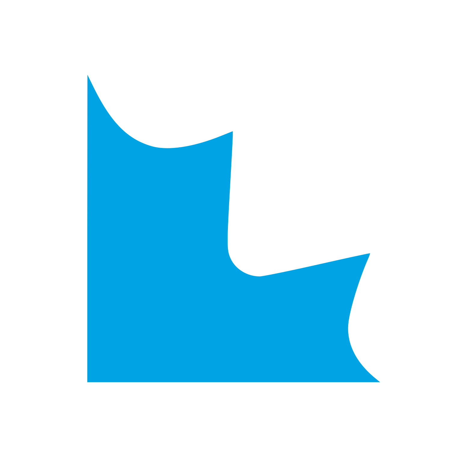 Maple Leaf Corner Logo #00a3e4