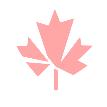 Maple Leaf Stem Logo #ffa6a6