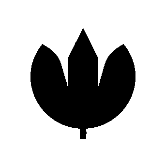 Tulip Flower Silhouette Logo