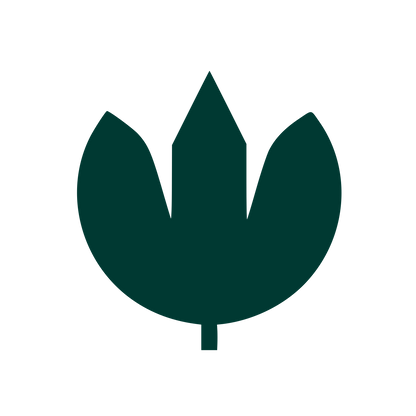 Tulip Flower Silhouette Logo #003932