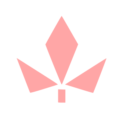 Modernist Maple Leaf Logo #ffa6a6