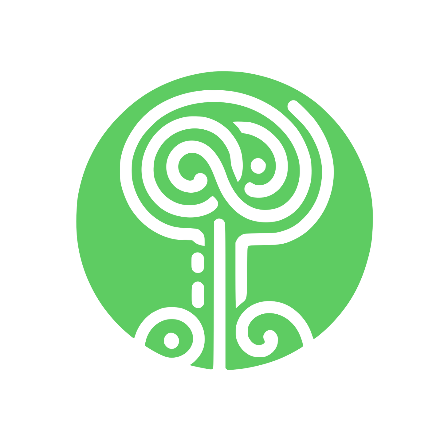 Tree Circle Real Estate Logo #5ECC62