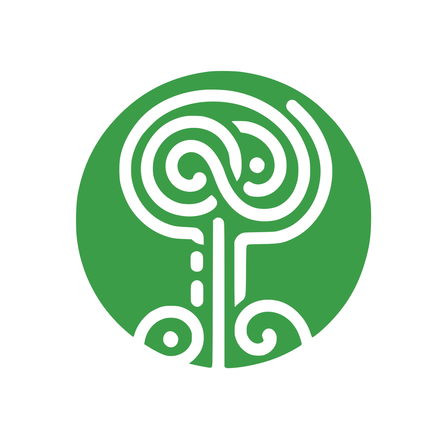 Tree Circle Real Estate Logo #3C9D48