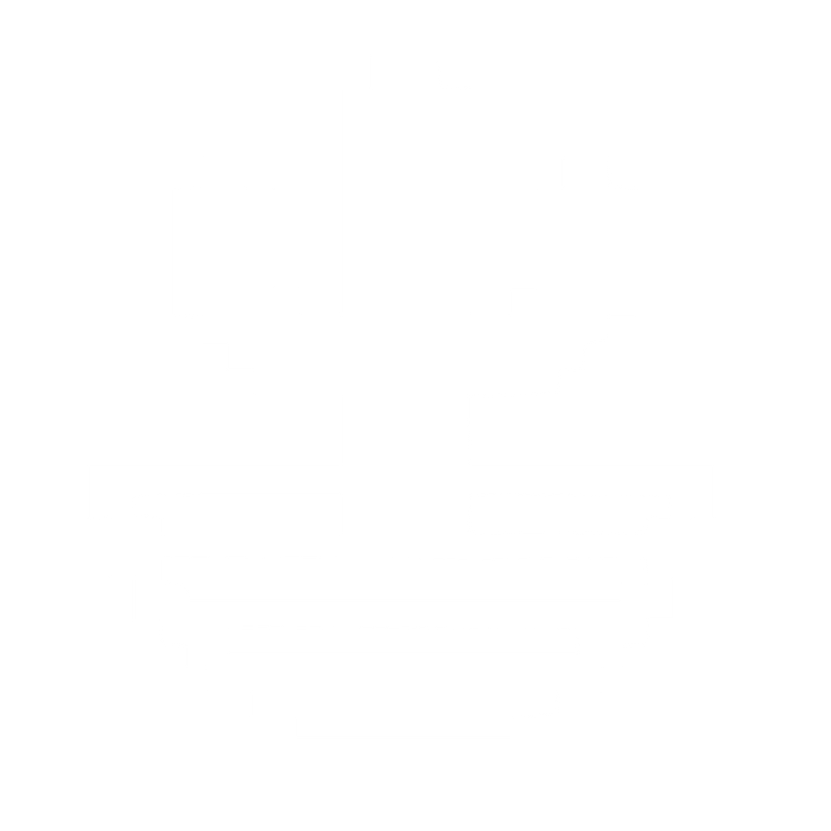 Pixel Cactus Sombrero Logo #ffffff