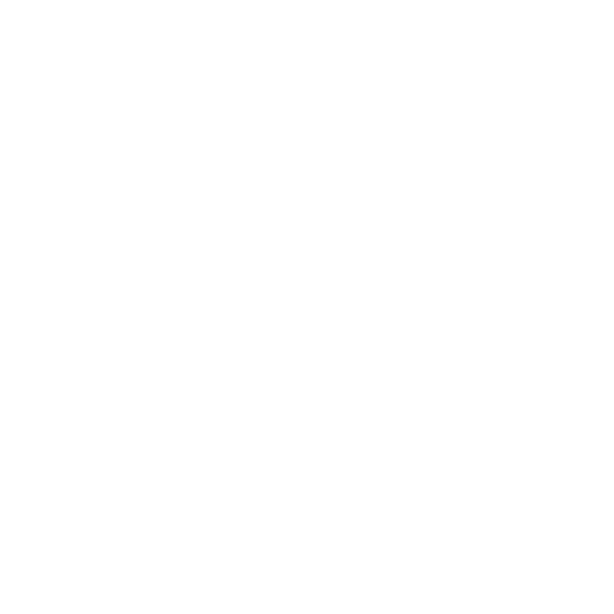 Pixel Cactus Diamond Logo #ffffff