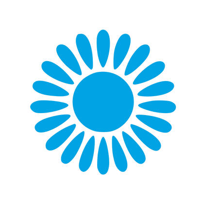 Sunflower Bloom Logo #00a3e4