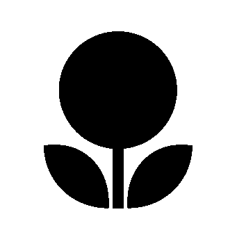 Minimal Flower Circle Logo