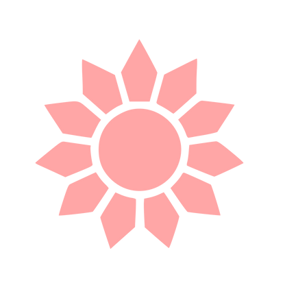 Sunflower Petal Logo #ffa6a6