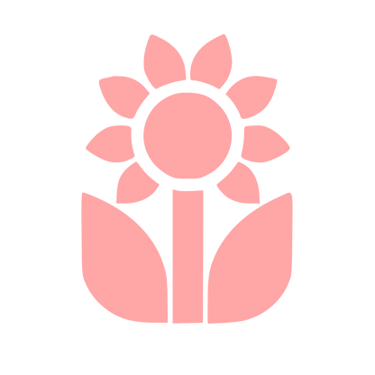 Sunflower Plant Logo #ffa6a6