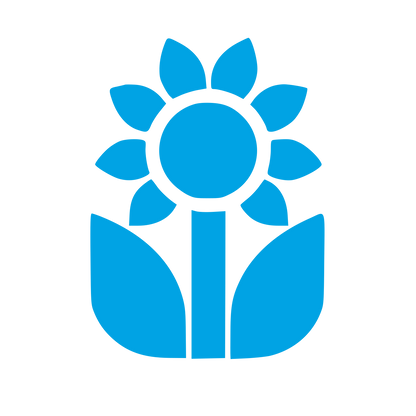 Sunflower Plant Logo #00a3e4
