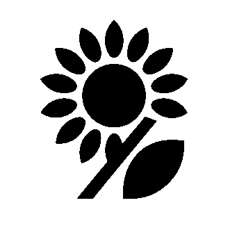 Sunflower Stem Leaf Logo