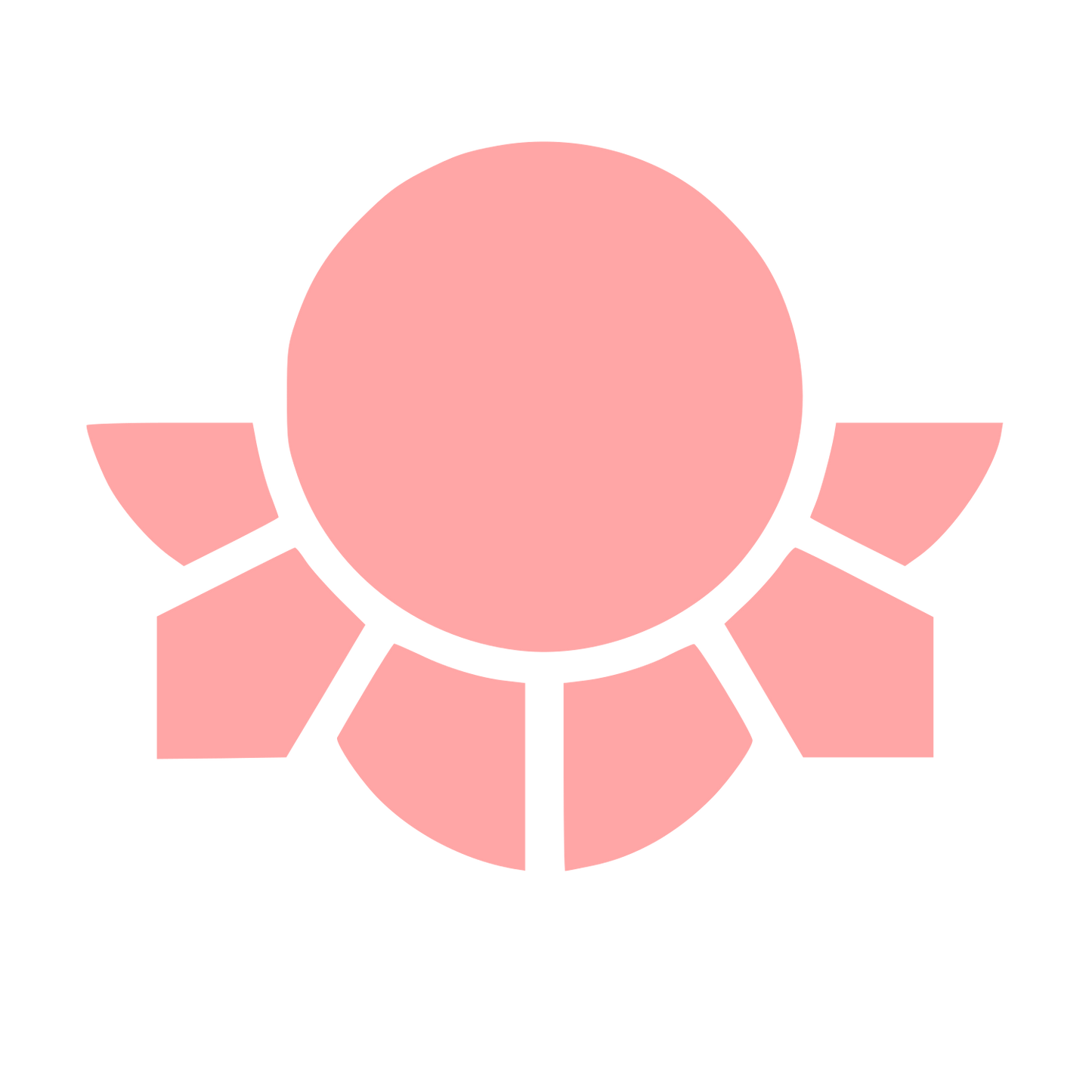 Sunflower Circle Logo #ffa6a6