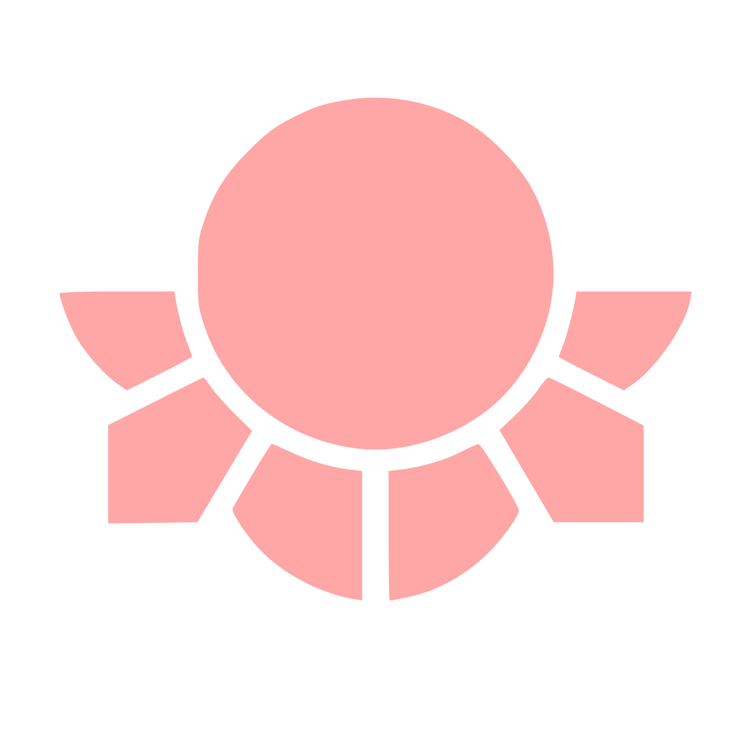 Sunflower Circle Logo #ffa6a6
