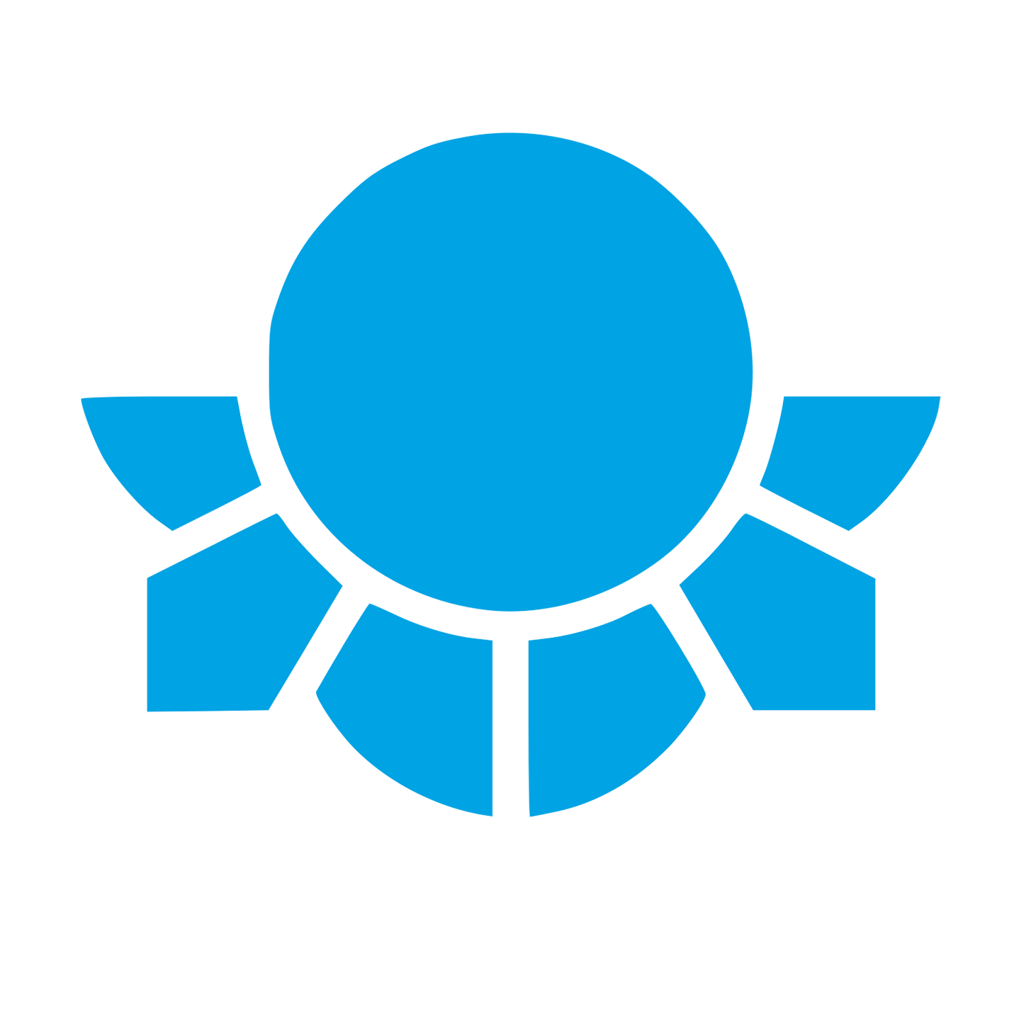 Sunflower Circle Logo #00a3e4