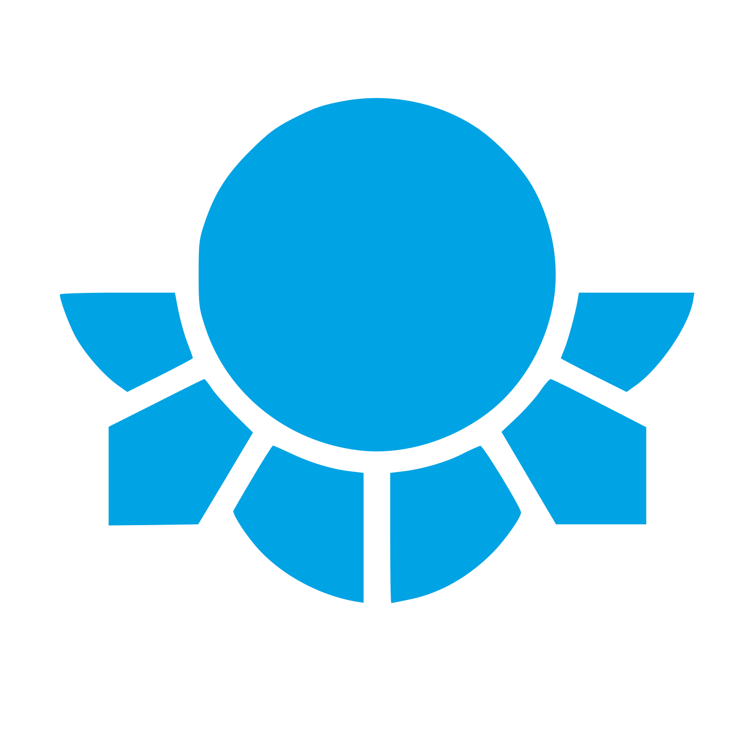Sunflower Circle Logo #00a3e4