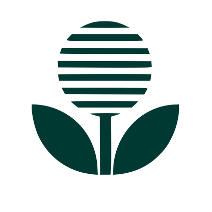 Striped Sunflower Plant Logo #003932