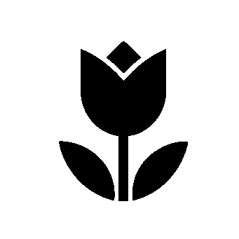 Tulip Flower Pictogram Logo