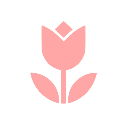 Tulip Flower Pictogram Logo #ffa6a6