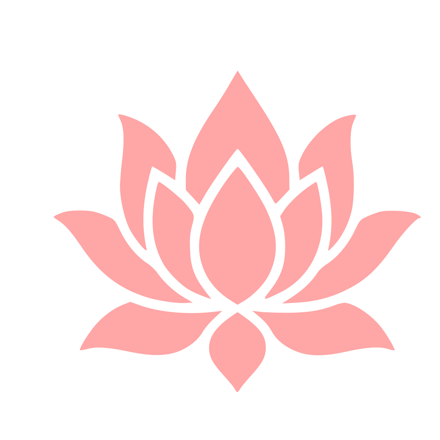 Tattoo Flash Lotus Logo #ffa6a6
