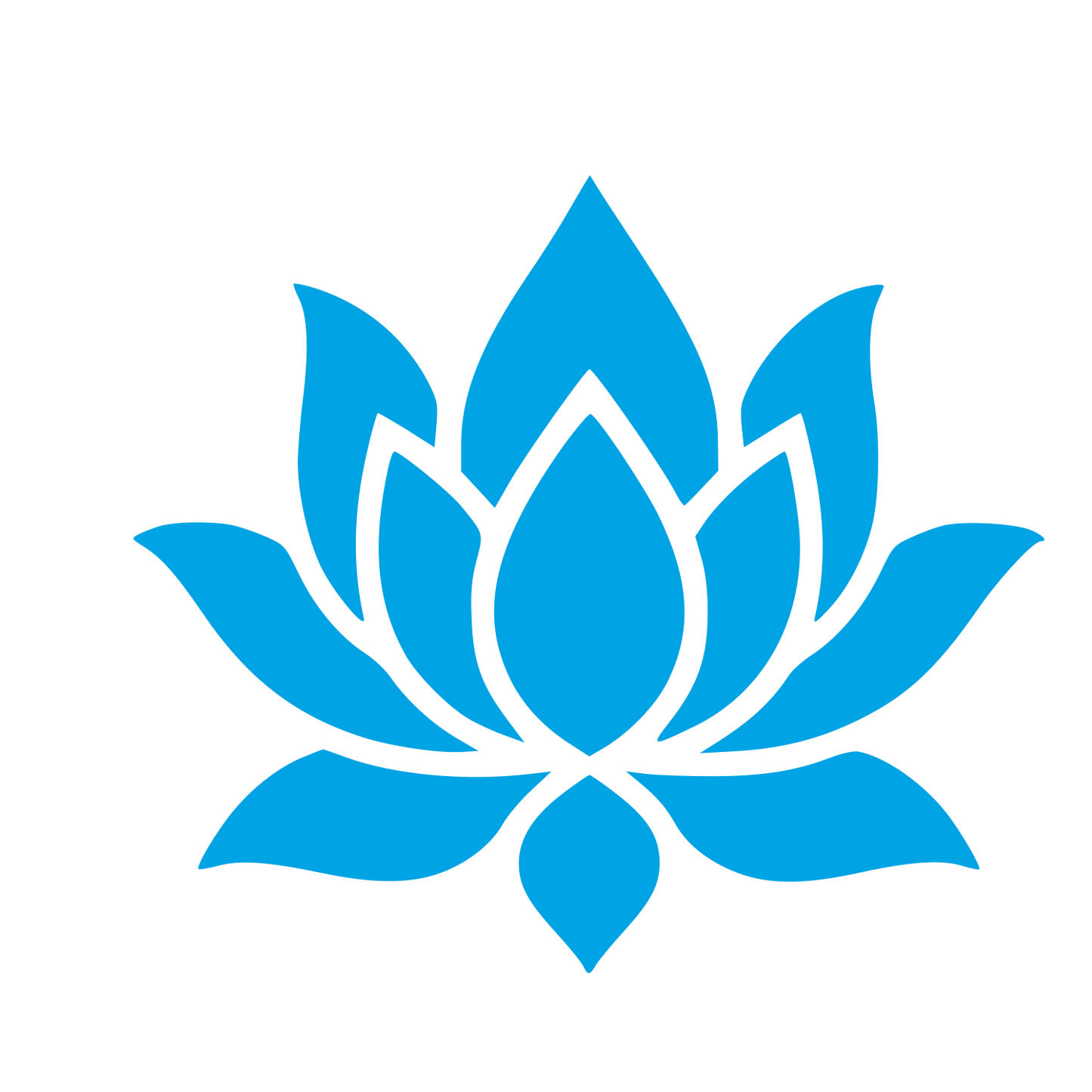 Tattoo Flash Lotus Logo #00a3e4