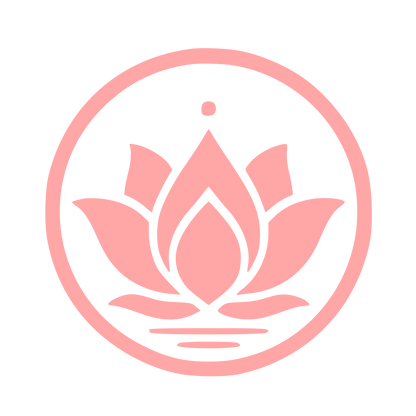 Lotus Flower Circle Logo #ffa6a6