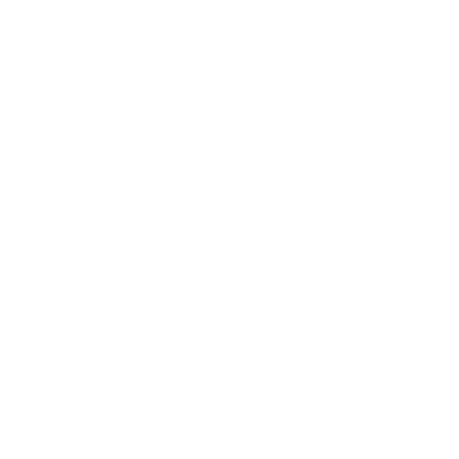 Lotus Flower Circle Logo #ffffff