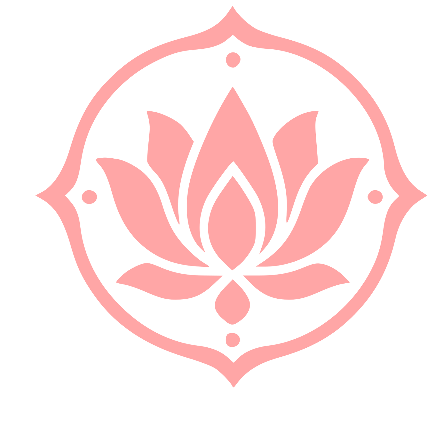 Tattoo Flash Lotus Logo #ffa6a6