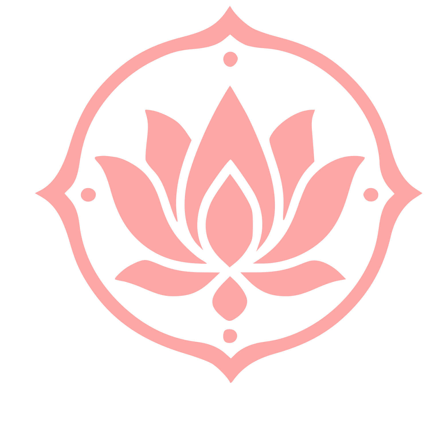 Tattoo Flash Lotus Logo #ffa6a6