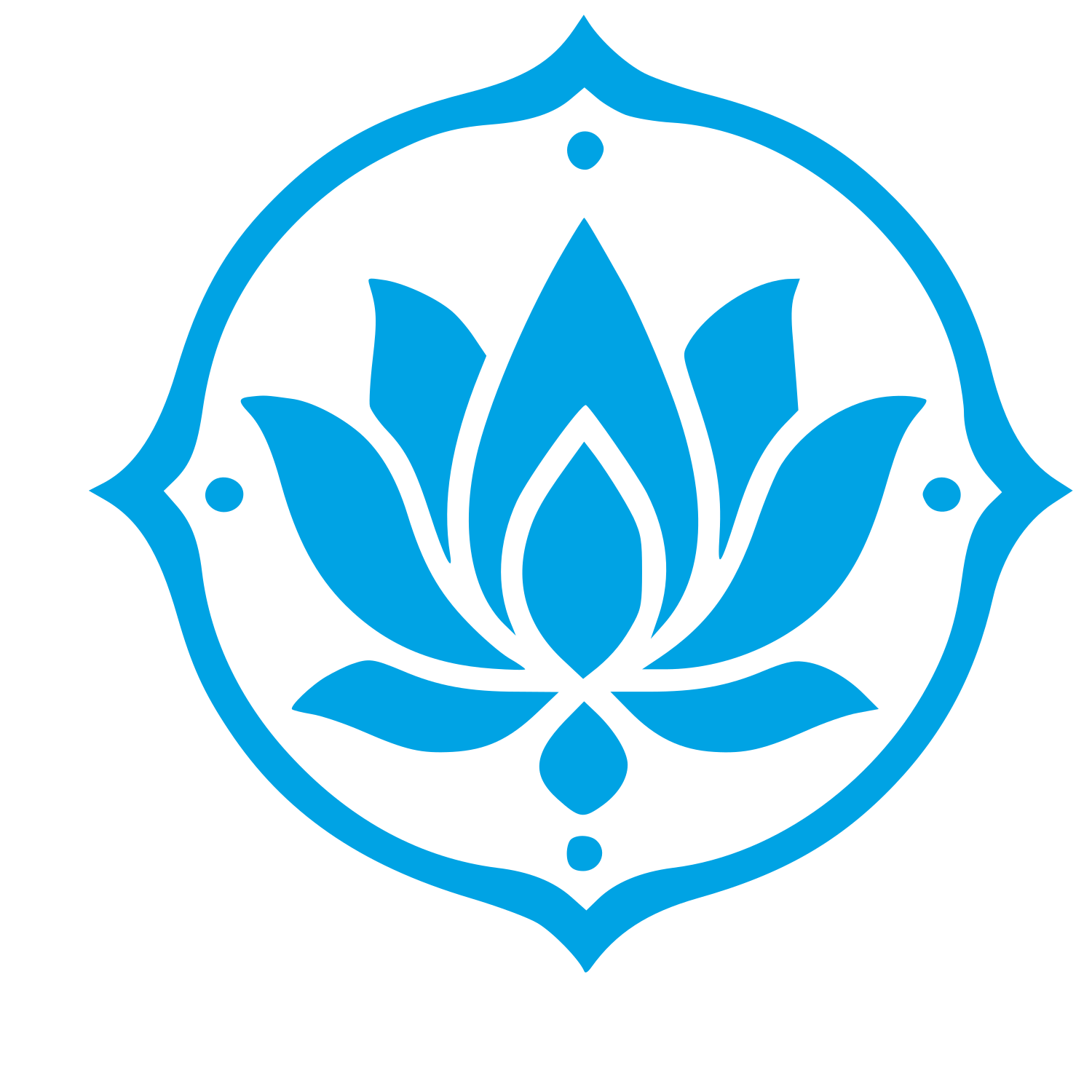 Tattoo Flash Lotus Logo #00a3e4