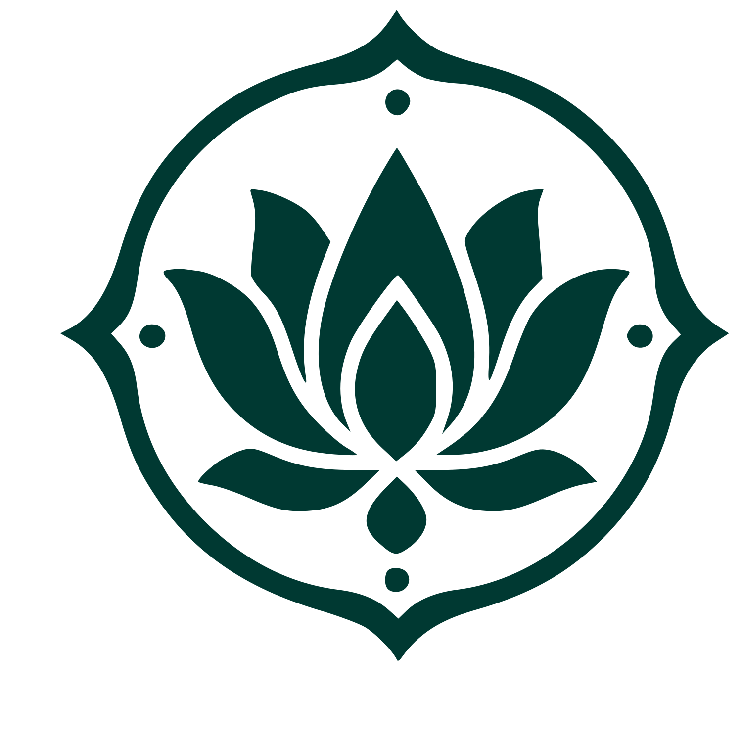 Tattoo Flash Lotus Logo #003932