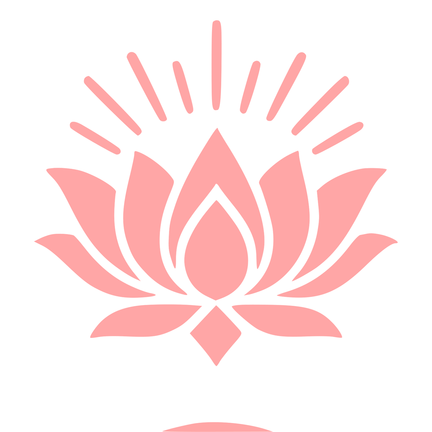 Tattoo Flash Lotus Logo #ffa6a6