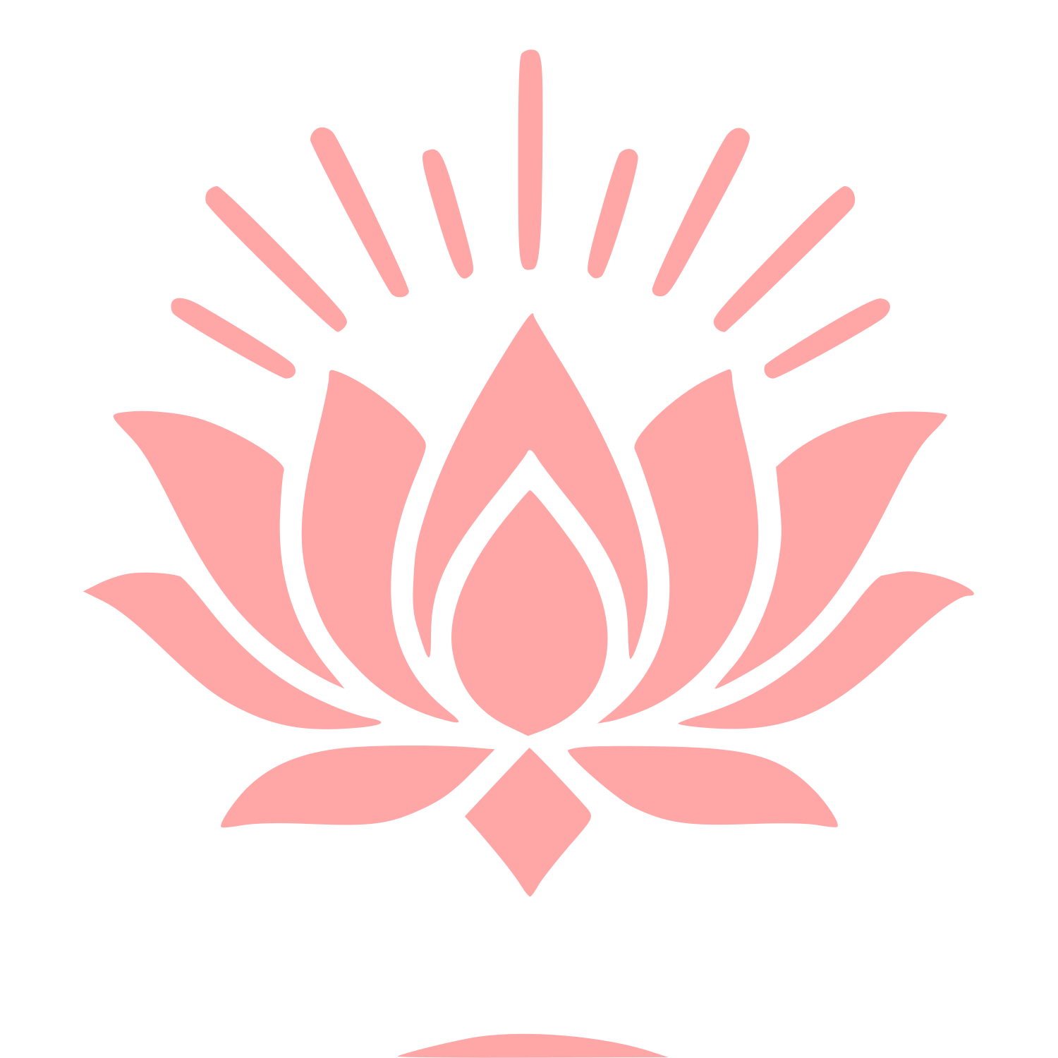Tattoo Flash Lotus Logo #ffa6a6