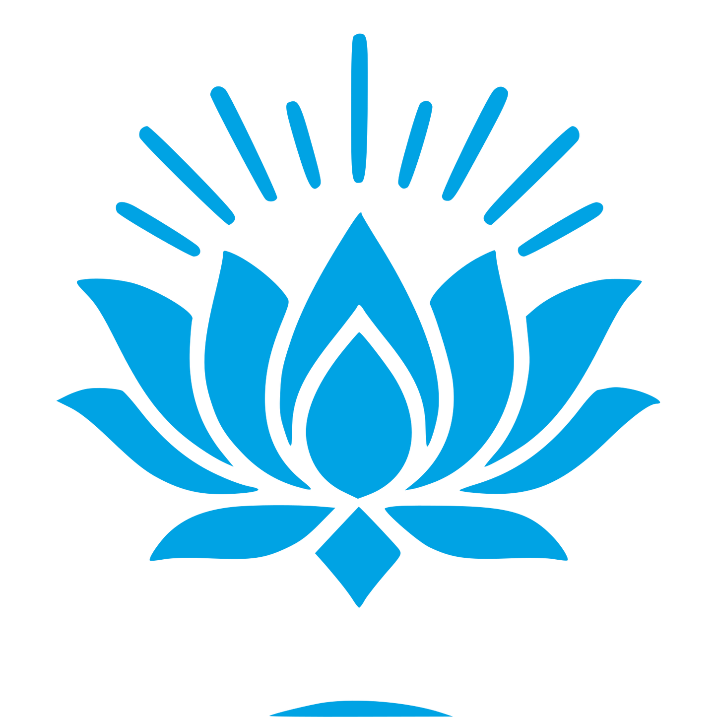 Tattoo Flash Lotus Logo #00a3e4
