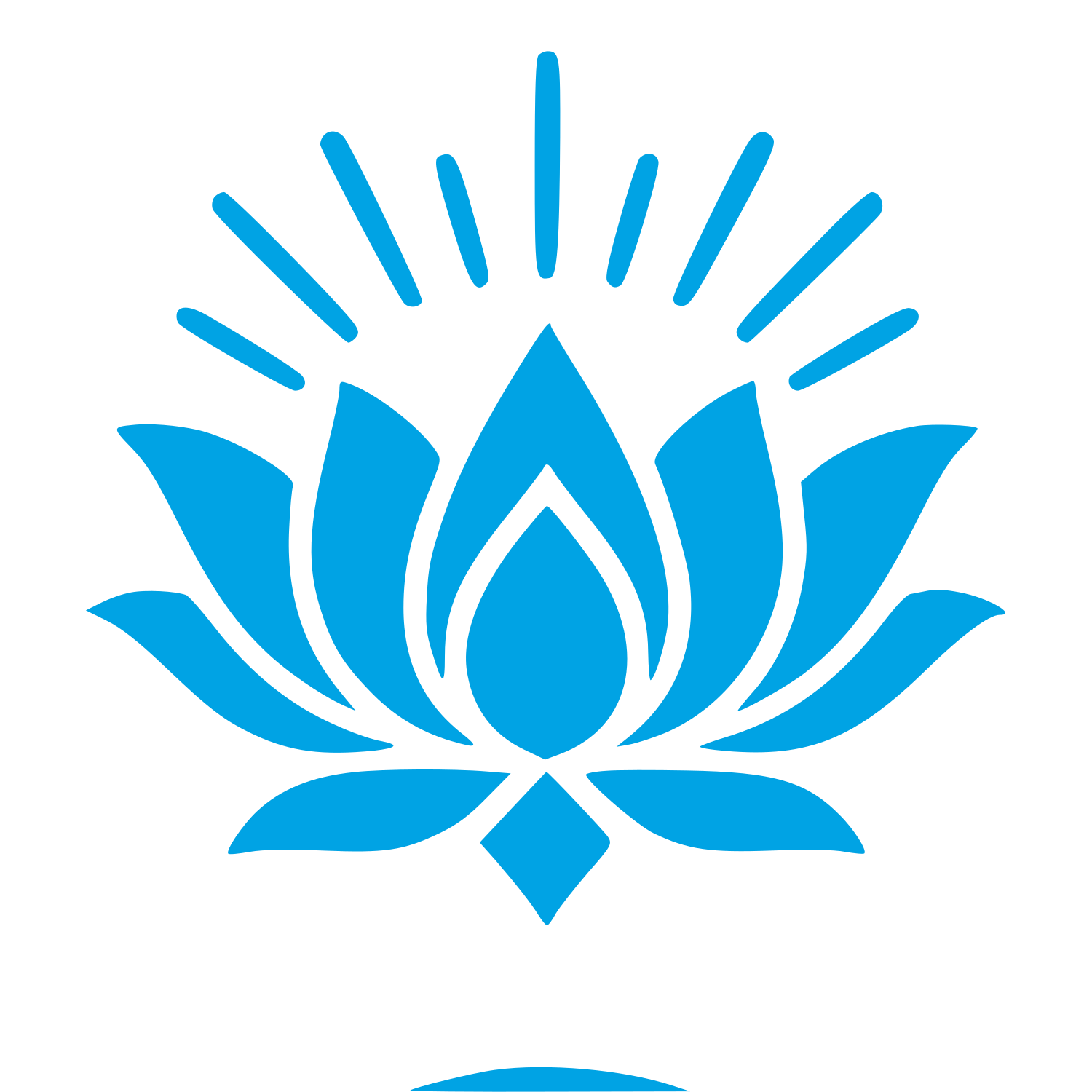 Tattoo Flash Lotus Logo #00a3e4