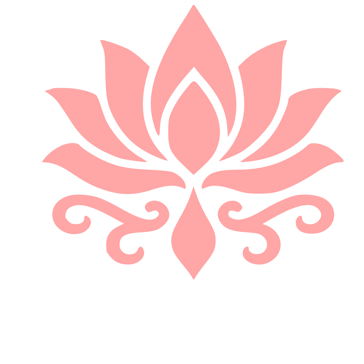 Tattoo Flash Lotus Logo #ffa6a6