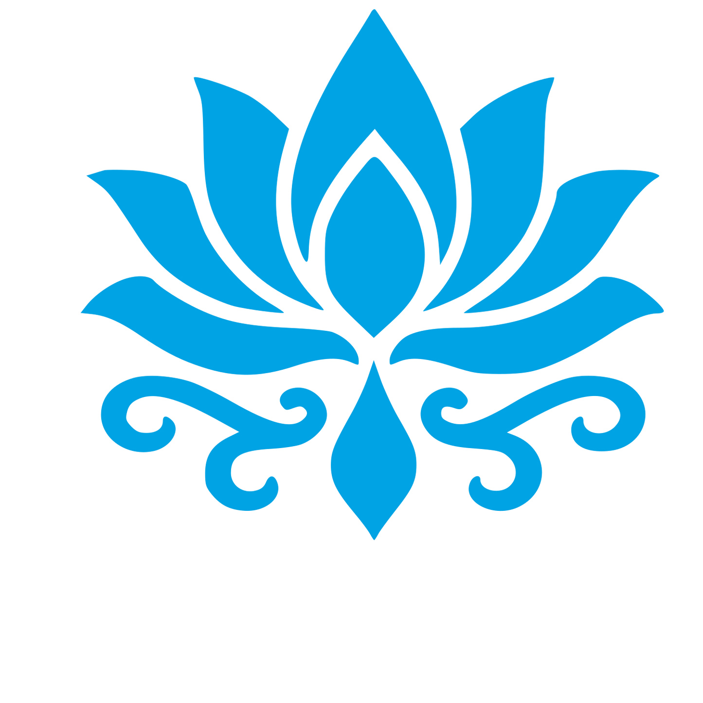 Tattoo Flash Lotus Logo #00a3e4