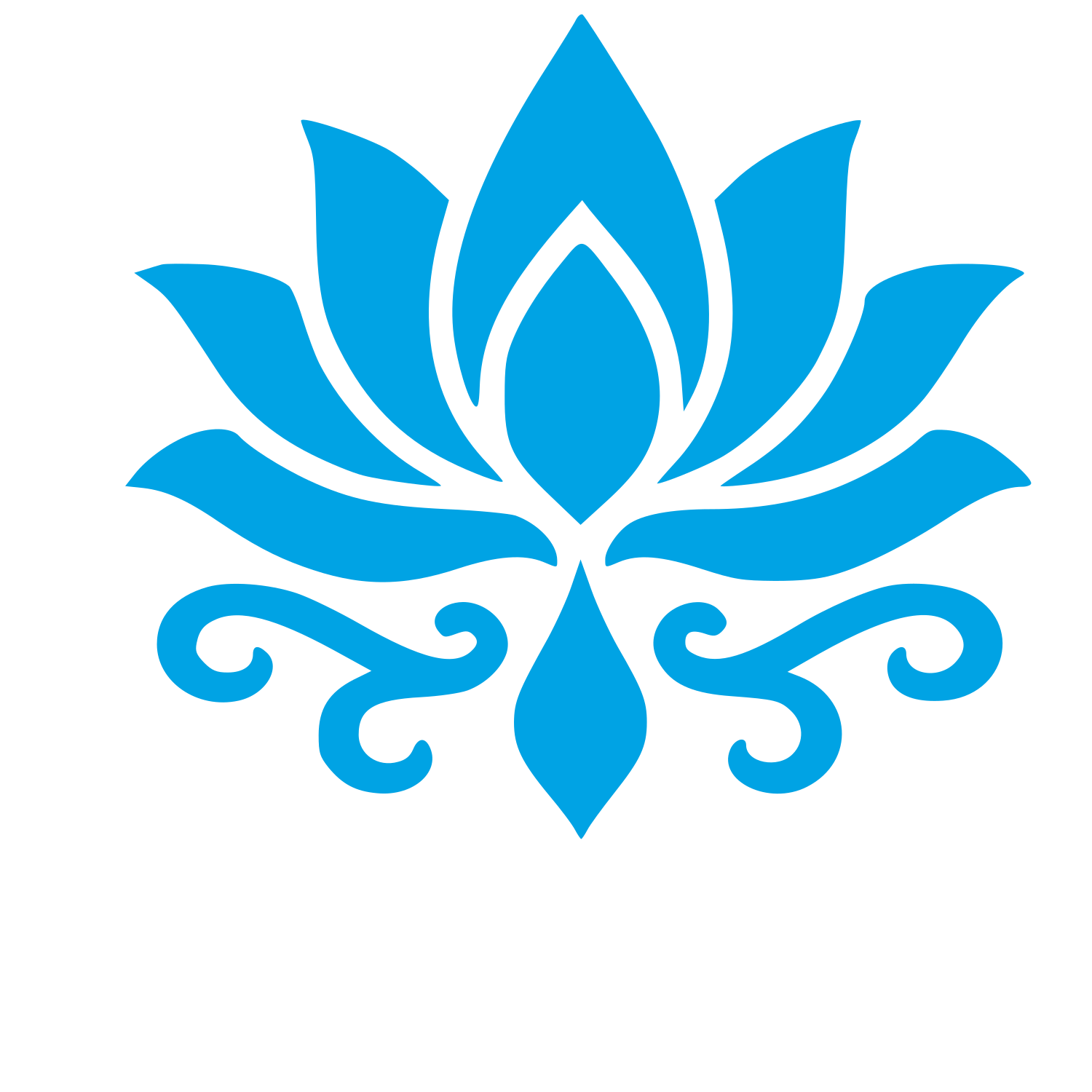 Tattoo Flash Lotus Logo #00a3e4