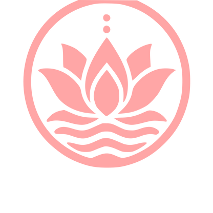 Lotus Flower Circle Logo #ffa6a6