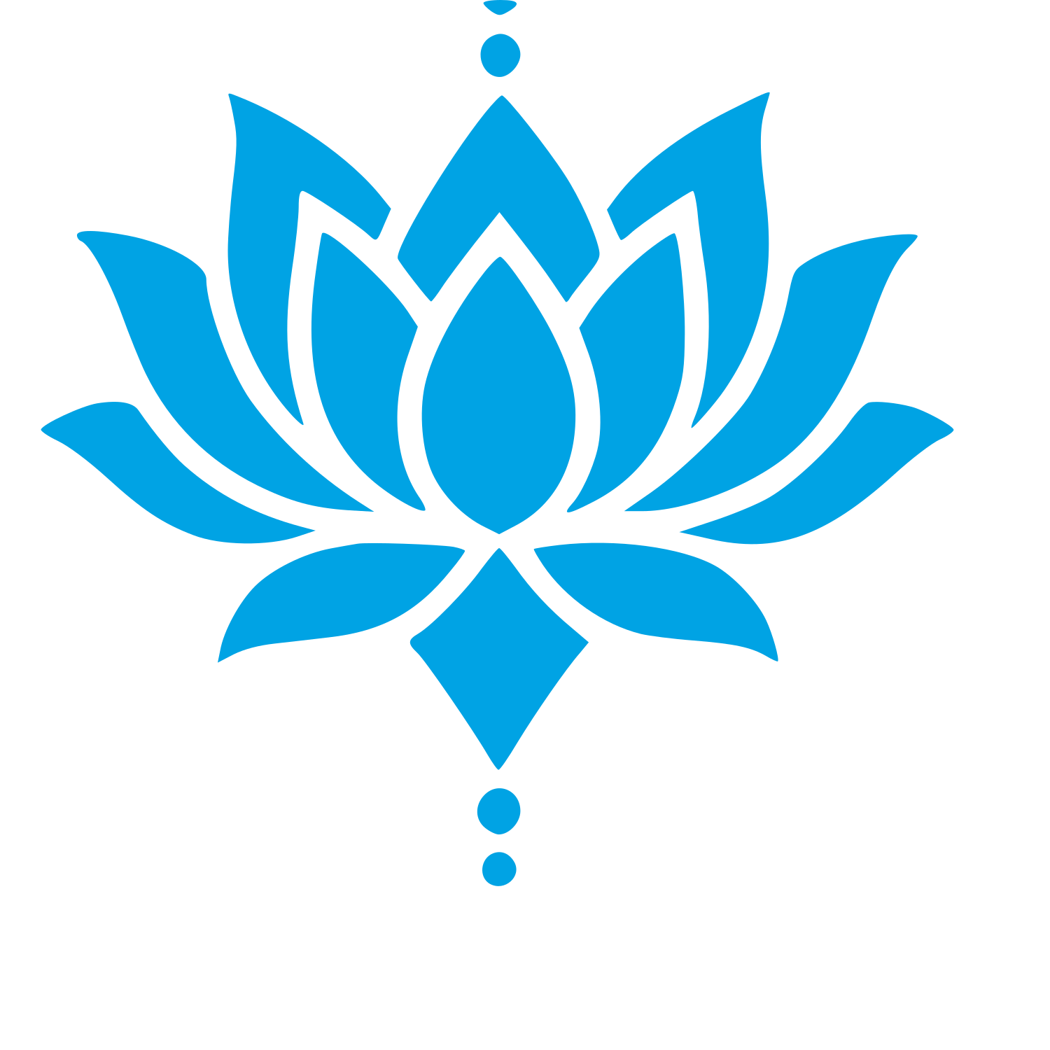 Tattoo Flash Lotus Logo #00a3e4