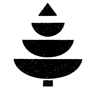 Stacked Tiers Pine Tree Logo