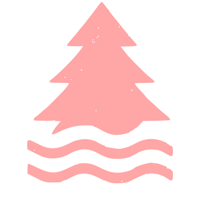 Pine Tree Water Logo #ffa6a6