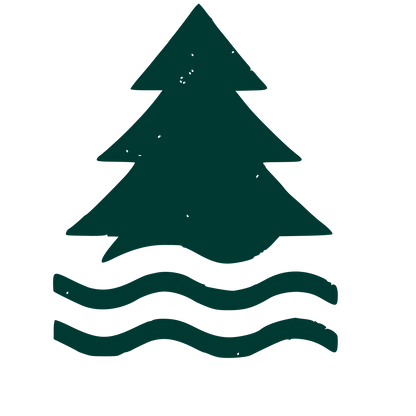 Pine Tree Water Logo #003932