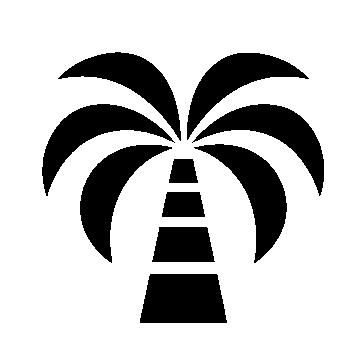 Bold Palm Tree Logo