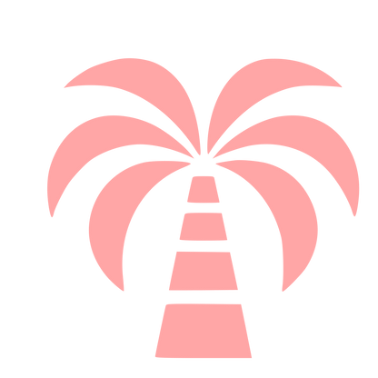 Bold Palm Tree Logo #ffa6a6