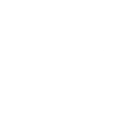 Bold Geometric Palm Tree Logo #ffffff