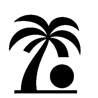 Palm Tree Sunset Logo