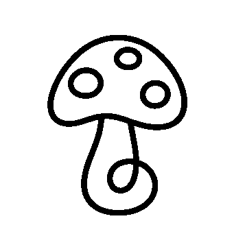 Monoline Mushroom Logo