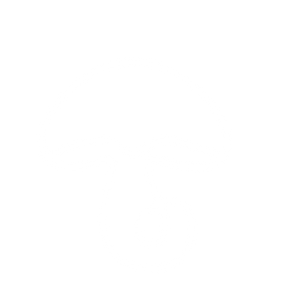 Monoline Mushroom Logo #ffffff