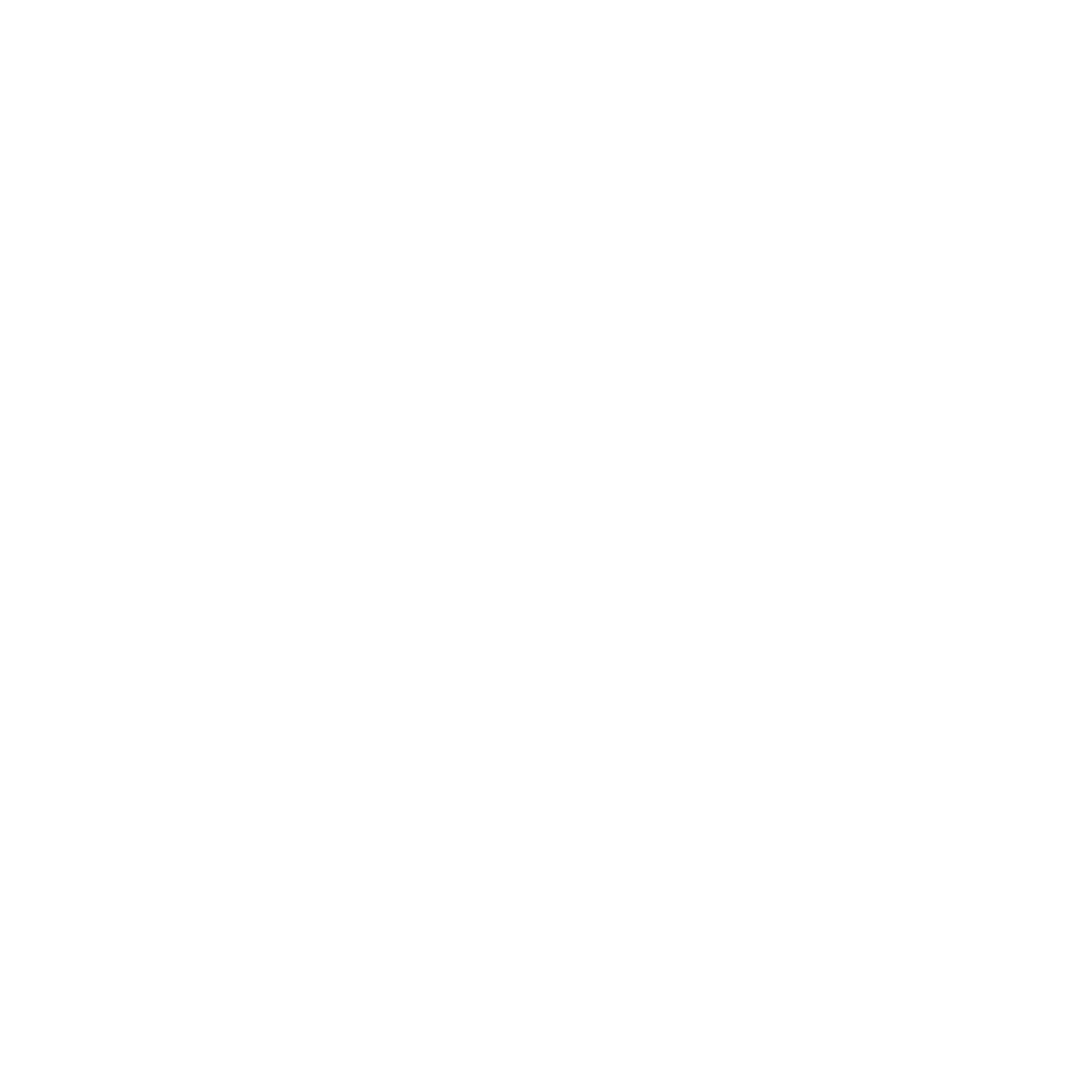 Monoline Mushroom Logo #ffffff