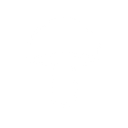 Monoline Mushroom Logo #ffffff